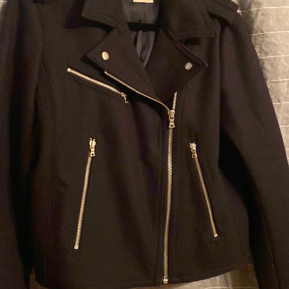 GAP wool blend moto jacket - Picture 3 of 12